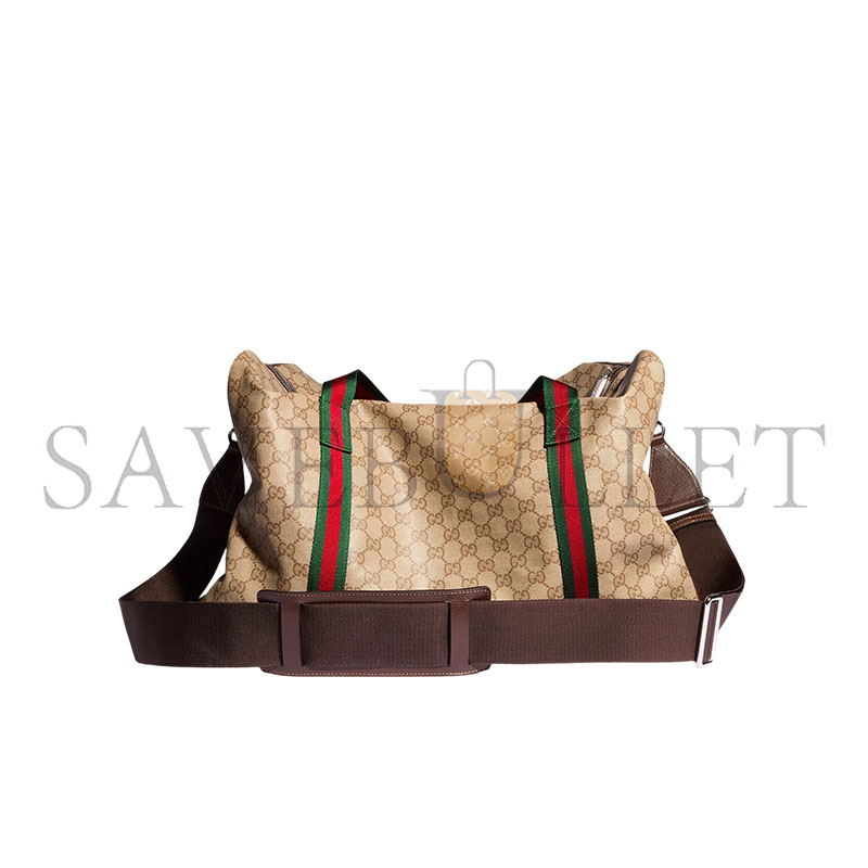 GUCCI MEDIUM DUFFLE BAG WITH WEB A00BC5 (47*30*27cm)